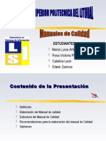 Presentacion Manual de Calidad