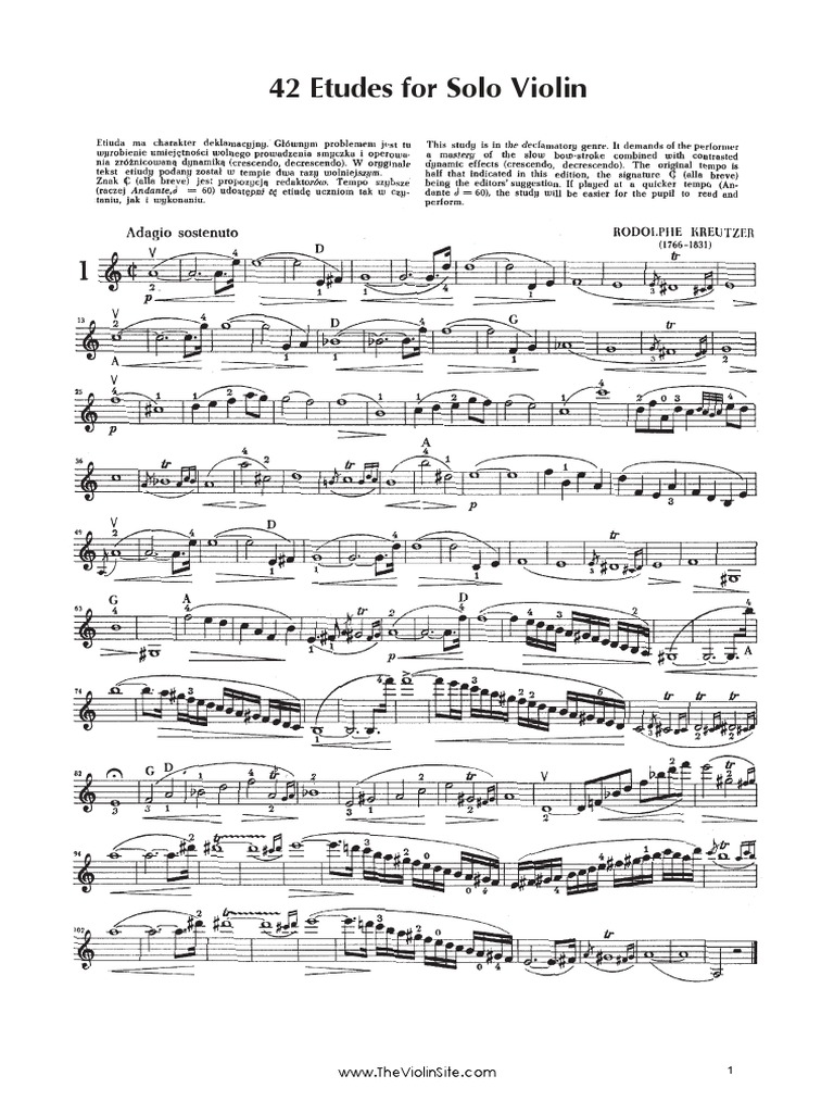 Kreutzer Etudes PDF