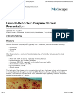 Henoch-Schonlein Purpura Clinical Presentation History, Physical Examination, Complications