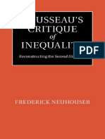 Rousseaus Critique of Inequality Reconstructing The Second Discourse