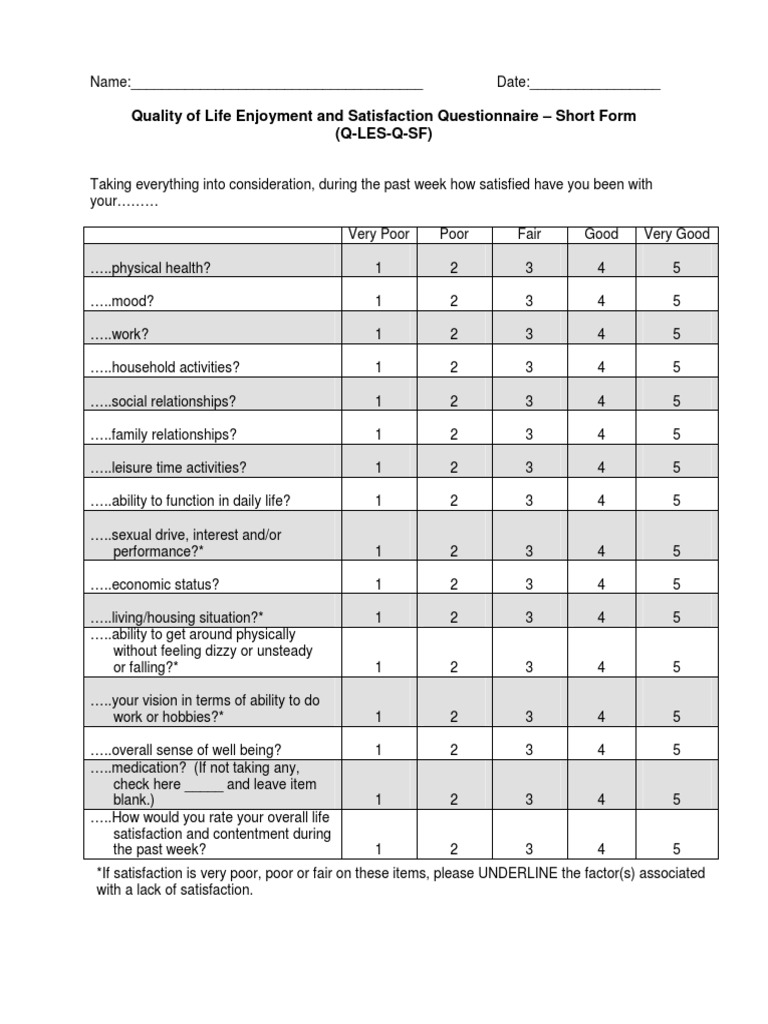 Q Les Q SF PDF | PDF | Contentment | Quality Of Life
