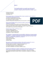 Exercícios e Gabaritos de História Do Brasil - 1