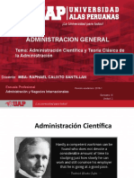 Semana 2 Administración Científica y Teoría Clásica de La Administración-2018-1