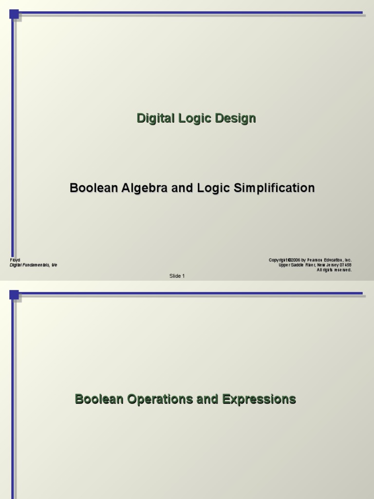 Boolean Algebra | PDF | All Rights Reserved | Boolean Algebra