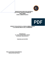 Evolución Cincia Admon PDF