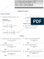 División Algebraica 2 Método de Ruffini