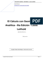 El Calculo Con Geometria Analitica 6ta Edicion Louis Leithold a29086