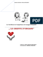 Projet La Greffe D'organes