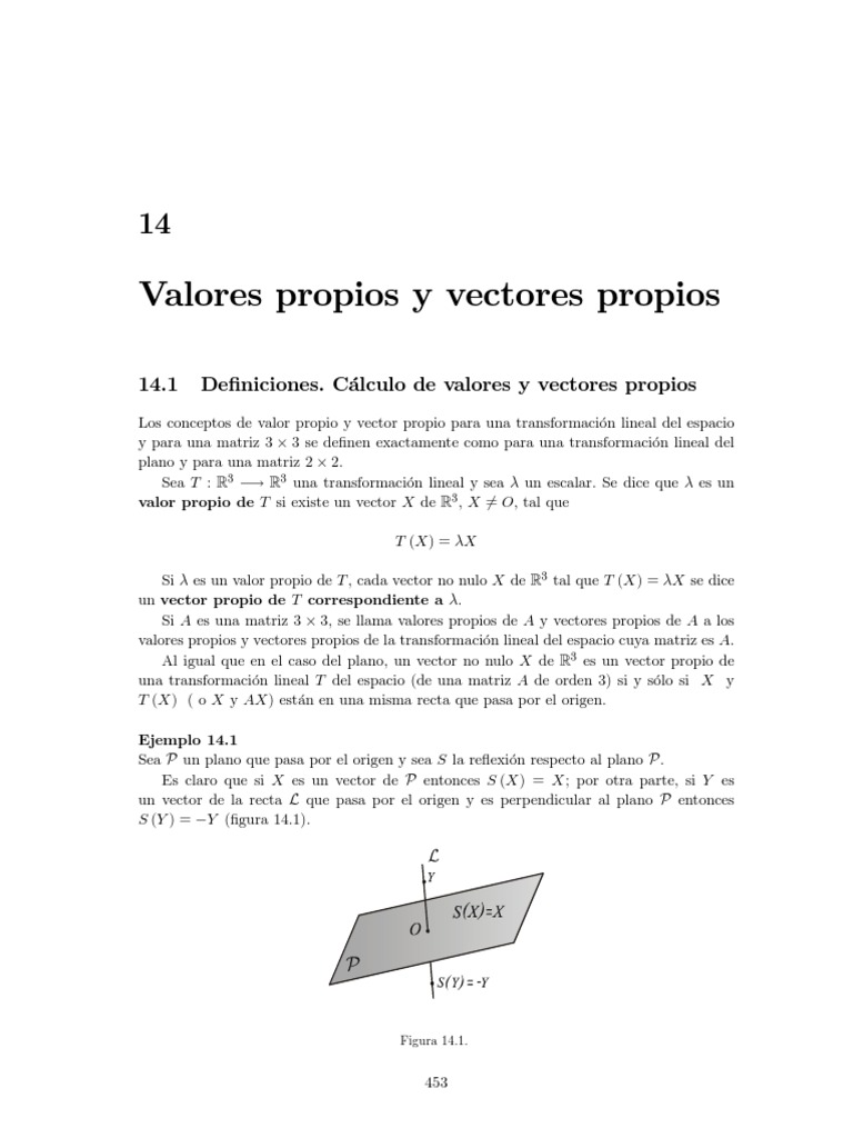 Valores y Vectores Propios en R3 | PDF | Valores propios y vectores ...
