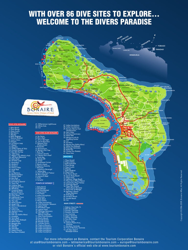 Bonaire Dive Sites PDF Leisure Nature