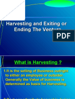 Harvesting and Exiting or Ending The Venture-5