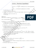 Série D'exercices N°3 - Math Fonction LN - Bac Math (2014-2015) MR Dhaouadi Ameur