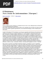O Holodomor, Novo Avatar Do Anticomunismo Europeu