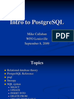 Intro To PostgreSQL