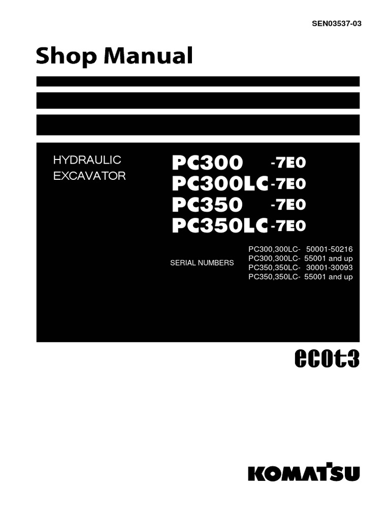 PC300-7 Eo | PDF | Valve | Engines