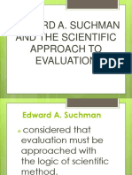 Edward A. Suchman and Scientific Method of Evaluation