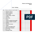 2.1.4 Ceklist Pemeliharaan Prasarana