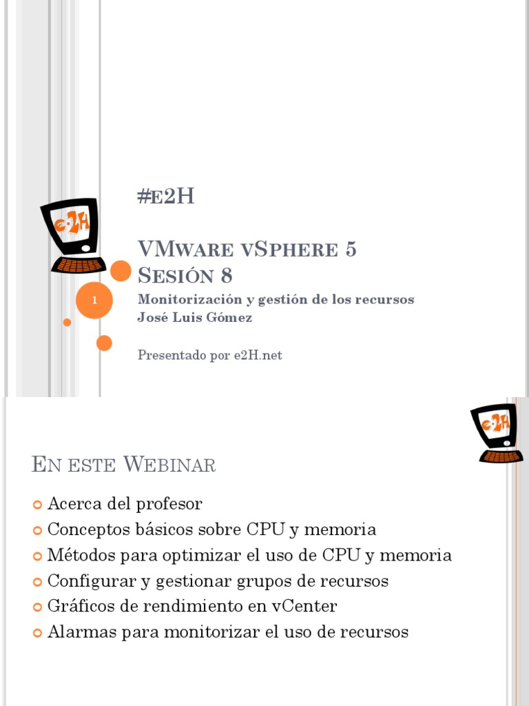 Optimización de Recursos en vSphere 5 | PDF | V Mware | Virtualización