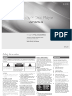 Blu-Ray Disc Player: User Manual
