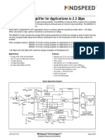 3.3/5V Limiting Amplifier For Applications To 2.5 Gbps