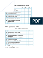 Form Audit Kepatuhan Cuci Tangan