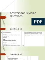 Answers For Revision Questions