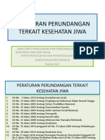 Daftar Peraturan Perundangan Terkait Keswa