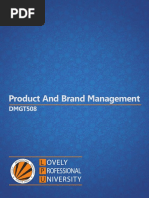  Product and Brand Management