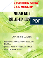 Lomba Fashion Show "Anak Muslim": Milad Ke 4 Rsi At-Tin Husada