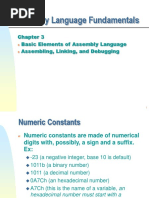 Assembly Language Fundamentals: Basic Elements of Assembly Language Assembling, Linking, and Debugging