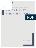 BTEC Diploma in Engineering :: Unit 1 Health & Safety Assignment 3 Accidents & Reporting