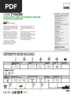 Auto Start and Auto Mains Failure Control Modules: Genset