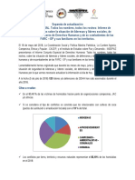 Separata de Actualización de INFORME ESPECIAL Todos Los Nombres Todos Los Rostros. 5 de Julio 2018