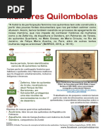 Mulheres Quilombolas - Infográfico