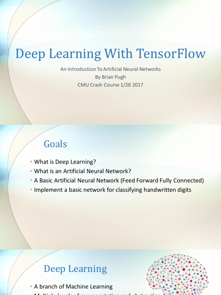 Deep Learning With Tensorflow | PDF | Artificial Neural Network | Deep ...