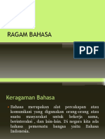 RAGAM BAHASA Isnani