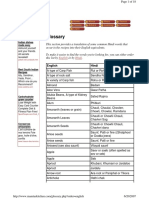 Food Glossary English