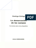 Zuñiga Rodrigo La Demarcacion de Los Cuerpos PDF