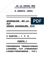 Índice de anomalías lunares y avistamientos OVNI