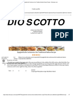 Dio Scotto: Spaghetti Alla Carbonara: The Traditional Italian Recipe