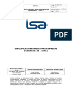 DPRO-GHSQE-M01-Especificaciones HSE Tipo A V01