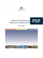 Australie-Measures of Agency Efficiency-2011