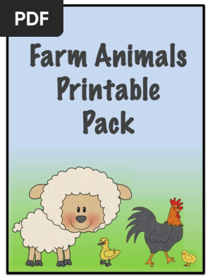Farm Animals Printable Pack KWG