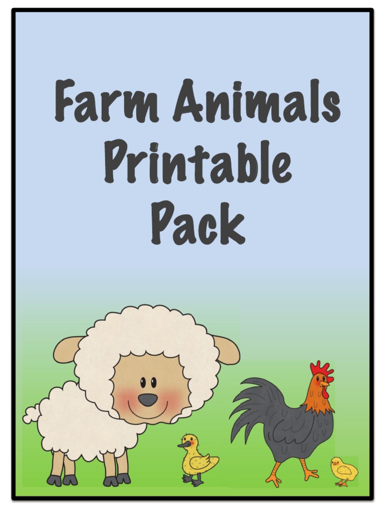 Farm Animals Printable Pack KWG | PDF | Letter Case | Domesticated Animals