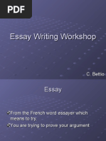 Download Essay Writing Workshop by cynthia_bettio SN38351719 doc pdf