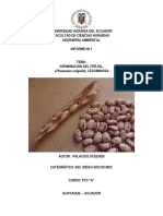 Informe Germinacion Del Frejol PDF