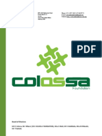 Colossa Foundation Letterhead