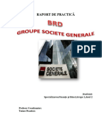 Raport de Practica BRD Société-Générale