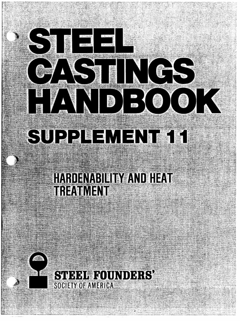 SFSA HandBook - Cast Steel - Supplement 11 PDF | PDF