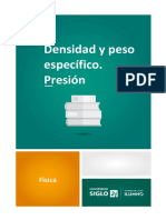 Densidad y Peso Específico. Presión